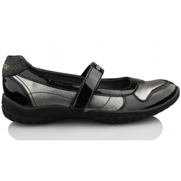 GEOX J SHADOW L LAM  NEGRO