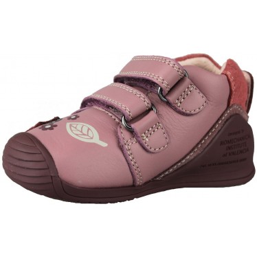 BIOMECANICS ZAPATO BEBE DOBLE VELCRO JUNGLE  MALVA