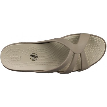 CROCS SANRAH STRAPPY  BEIGE