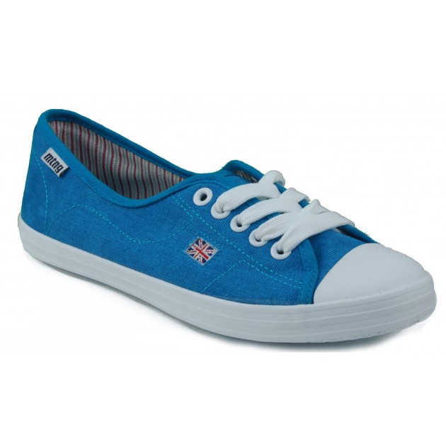 MUSTANG CANVAS ZAPATILLA LONA CHICA  CELESTE