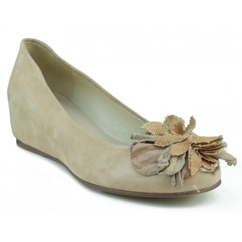 MARIAN BAILARINA FIESTA PARA MUJER CUÑA  BEIGE