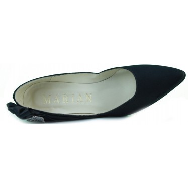 MARIAN ZAPATO DE MUJER FIESTA RASO TACON  NEGRO