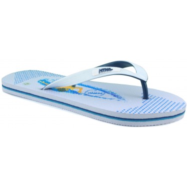 MUSTANG CHANCLAS PLAYA HOMBRE  BLANCO