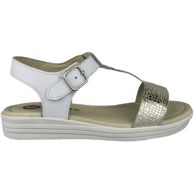 GARVALIN SANDALIAS PIEL NIÑA BLANCO