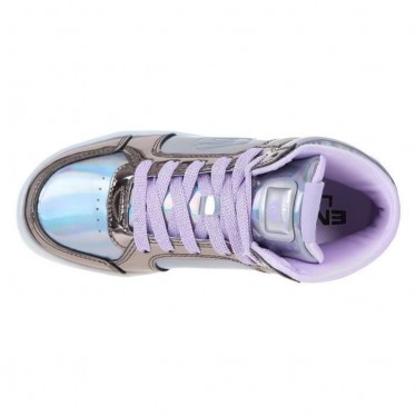 GRIJZE EN PAARSE SKECHERS SNEAKERS  GRIS
