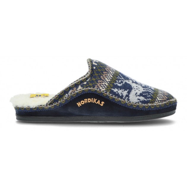 HUISSLIPPERS NORDIKAS CLASSIC CAB 2502 HERTEN NEGRO