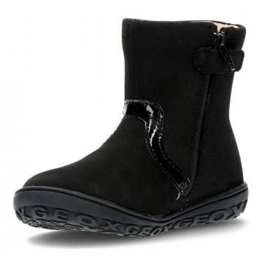 GEOX  BOTIN DE NIÑA B TIBET GN  NEGRO