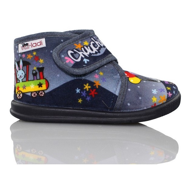 VULLADI ZAPATO BEBE COMODO VELCRO  AZUL