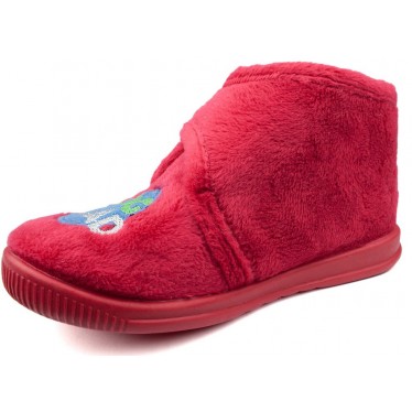 ZAPATILLAS CASA VULLADI NIÑO DOG SQUAD  ROJO