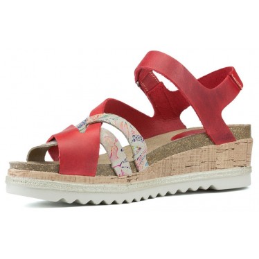 SANDALIAS INTERBIOS FLOWER  ROJO