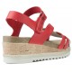 SANDALIAS INTERBIOS FLOWER  ROJO