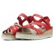 SANDALIAS INTERBIOS FLOWER  ROJO