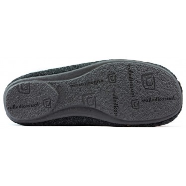 ZAPATILLAS DE CASA VULLADI MUTON EL CAMALEON  NEGRO