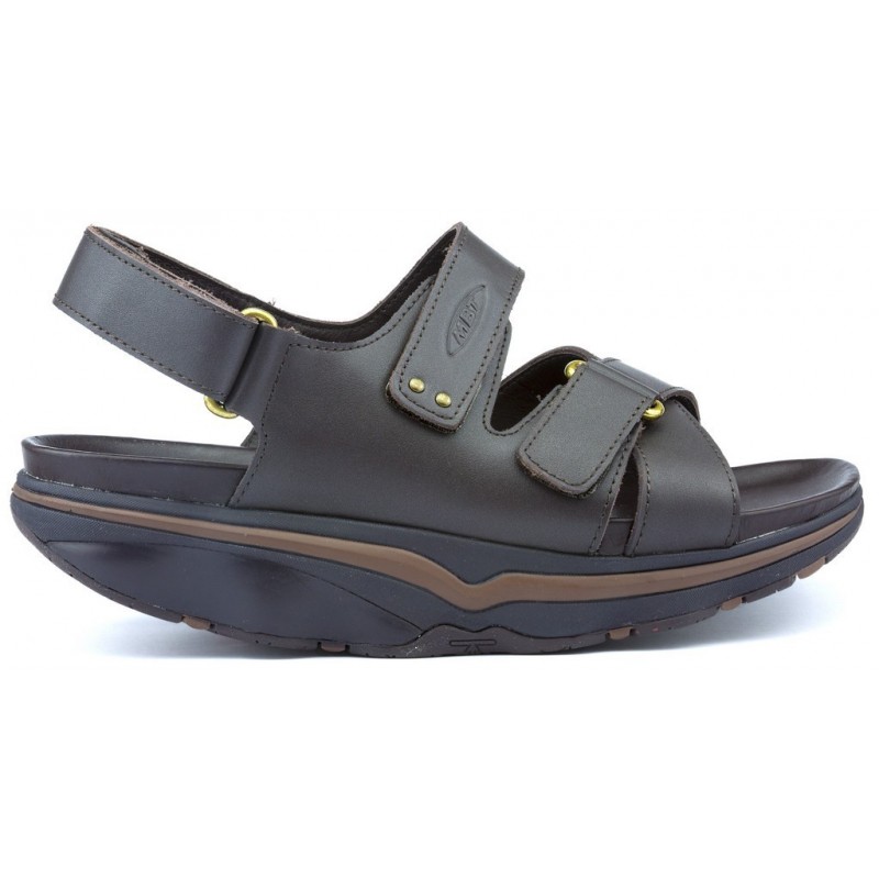 SANDALIAS MBT ROCCO M  BLACK COFFE NAPPA