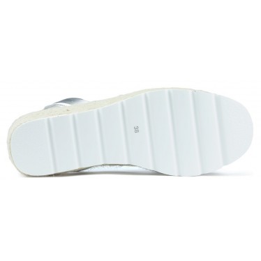 SANDALIAS CON CUÑA ARANTXA SERRAJE COMODAS  NIQUEL