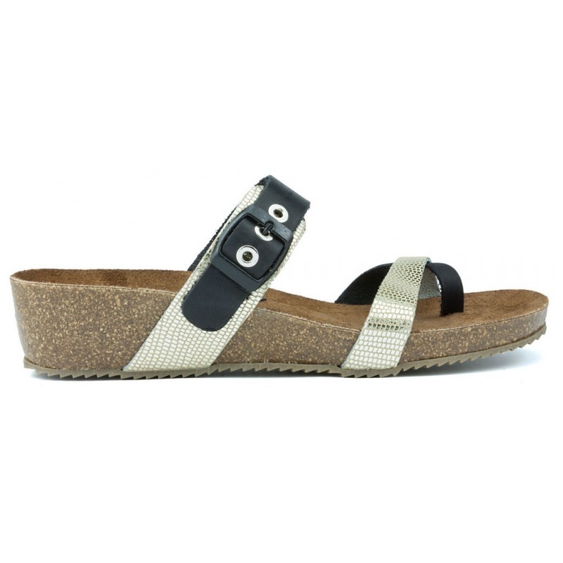 SANDALIAS INTERBIOS SNAKE  PLATINO