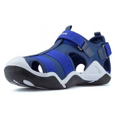 SANDALEN GEOX J WADER LYCRA GEOBUCK  NAVY