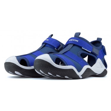 SANDALEN GEOX J WADER LYCRA GEOBUCK  NAVY