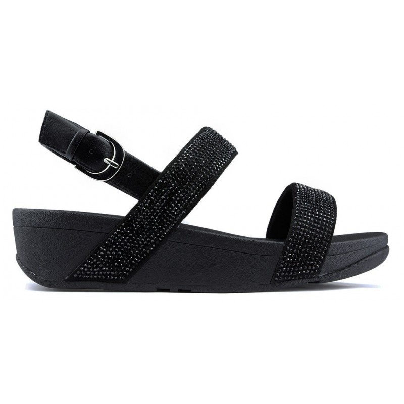 SANDALIAS FITFLOP LOTTIE SHIMMERCRYSTAL  BLACK