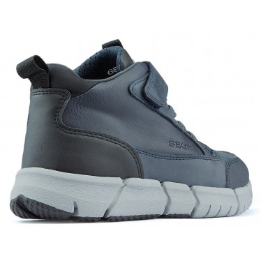 GEOX FLEXYPER LAARZEN  NAVY_BLACK