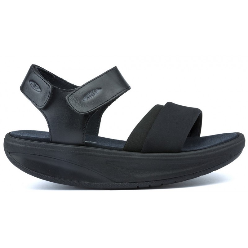 SANDALIAS MBT HONNA W  BLACK NAPPA