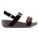 SANDALIAS FITFLOP LOTTIE TORTOISESHELL CHAIN  CHOCOLATE