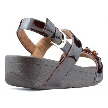 SANDALIAS FITFLOP LOTTIE TORTOISESHELL CHAIN  CHOCOLATE