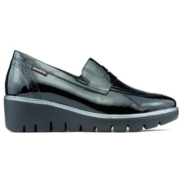 Instappers Mephisto Mobils Salika Vernicalf BLACK Instappers Mephisto Mobils Salika Vernicalf BLACK
