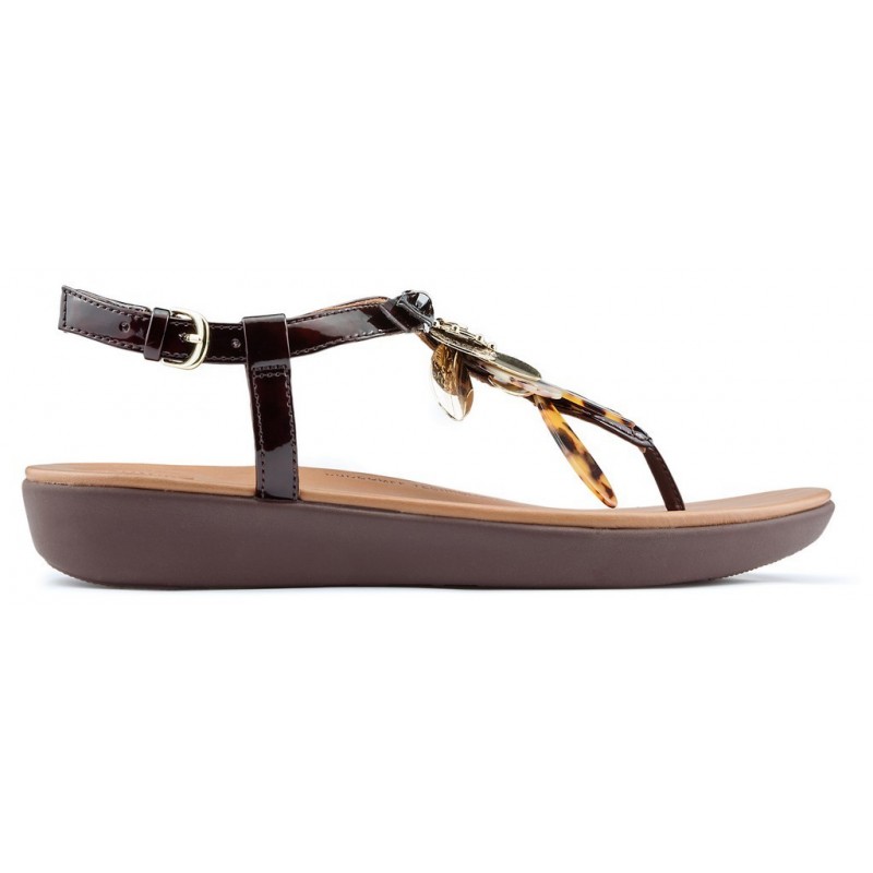 SANDALIAS FITFLOP TIA DRAGONFLY  CHOCOLATE