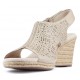 SANDALIAS CON CUÑA CLARKS LAFLEY ROSEN  SAND