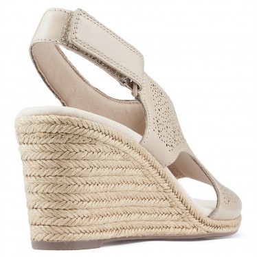 SANDALIAS CON CUÑA CLARKS LAFLEY ROSEN  SAND