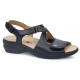 SANDALIA CALZAMEDI COMODA JUANETE ELASTICO  NEGRO