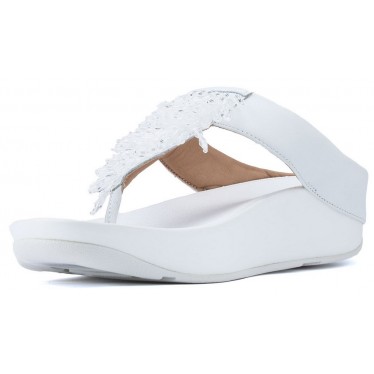 SANDALIAS FITFLOP RUMBA TOETHONG  WHITE