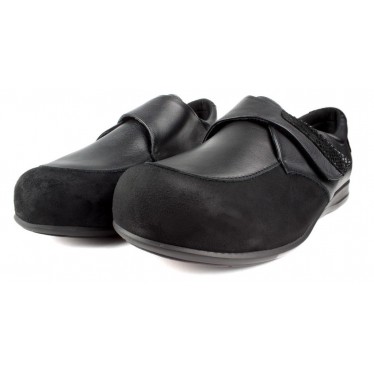 SCHOENEN CALZAMEDI VELCRO BRILLANTES W  NEGRO