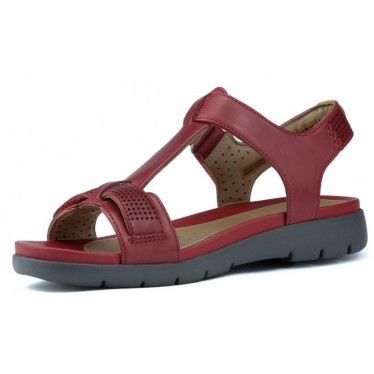 SANDALIAS CLARKS UN HAYWOOD  RED LEATHER