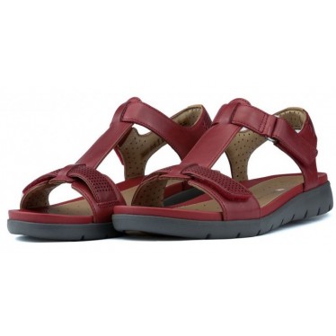 SANDALIAS CLARKS UN HAYWOOD  RED LEATHER