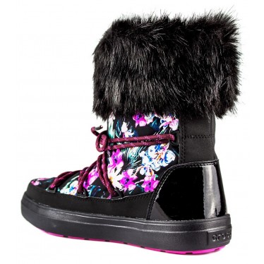 CROCS  LODGEPOINT LACE BOOT W BLACK  MULTICOLOR