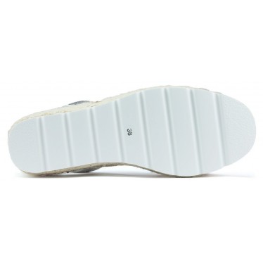 SANDALIAS CON CUÑA ARANTXA SERRAJE YUTE  CAMELLO