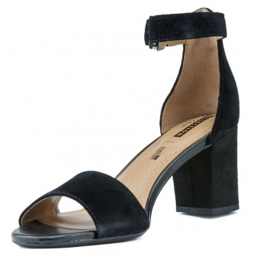 SANDALIAS CLARKS DEVA MAE  BLACK SUEDE