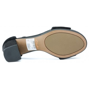SANDALIAS CLARKS DEVA MAE  BLACK SUEDE