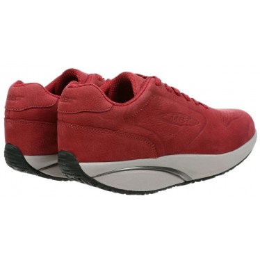 VROUW NOBUCK MBT 1997 SCHOENEN  GARNET_RED