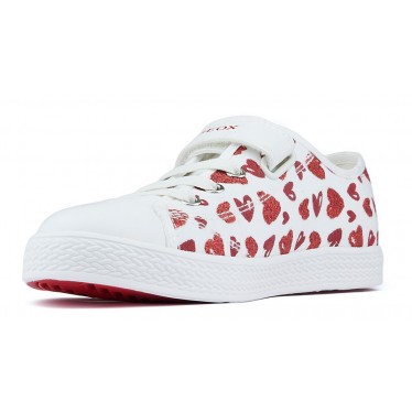 GEOX JR CIAK-schoenen  WHITE_RED