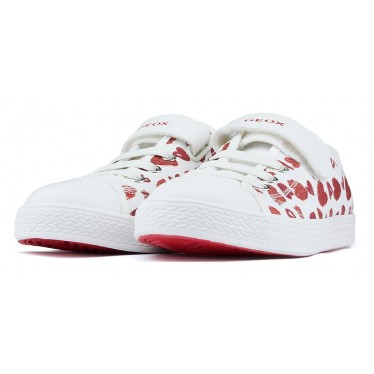 GEOX JR CIAK-schoenen  WHITE_RED