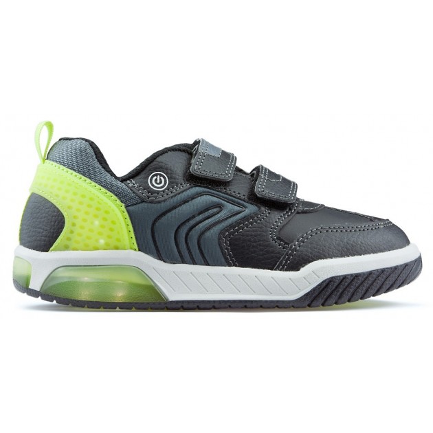 GEOX INEK BD licht schoenen aan BLACK_LIME GEOX INEK BD licht schoenen aan BLACK_LIME