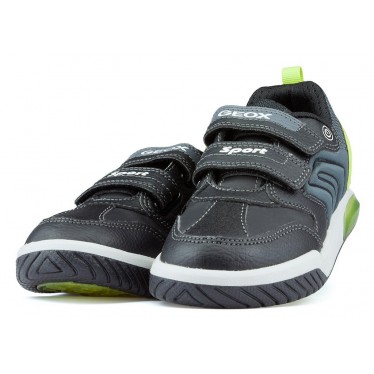 GEOX INEK BD licht schoenen aan  BLACK_LIME