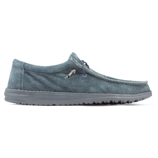 DUDE WALLY M Schoenen  SUEDE_CARBON