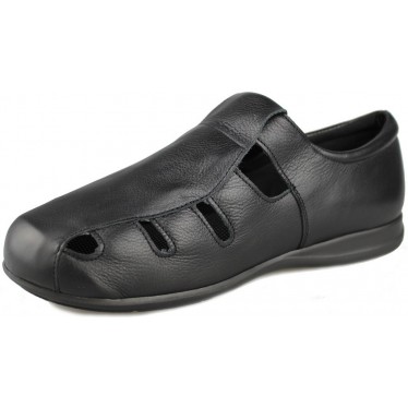 CALZAMEDI ZWART WIJD 15 UNISEX SANDAL  NEGRO