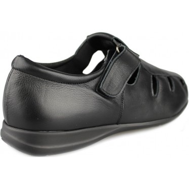 CALZAMEDI ZWART WIJD 15 UNISEX SANDAL  NEGRO