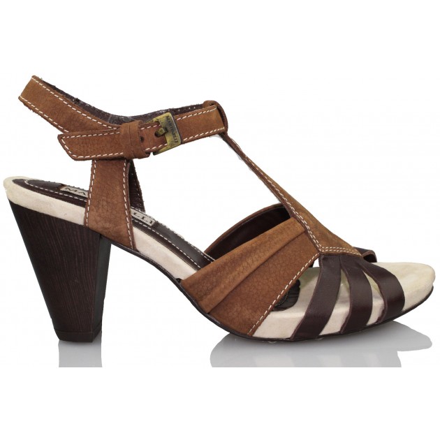 MARTINELLI MUJER SANDALIA TACON MARRON
