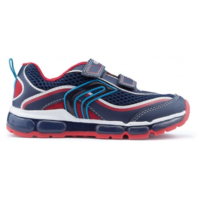 GEOX ANDROID licht kinderschoenen aan NAVY_RED GEOX ANDROID licht kinderschoenen aan NAVY_RED